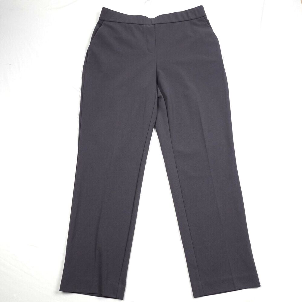 Brand New Alfani Dress Pant Women's Size S Pleated Front Grey Color Straight Leg